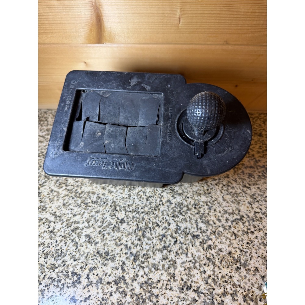 Club Clean Golf Cart Club and Ball Washer Attachment Black Recycled Plastic